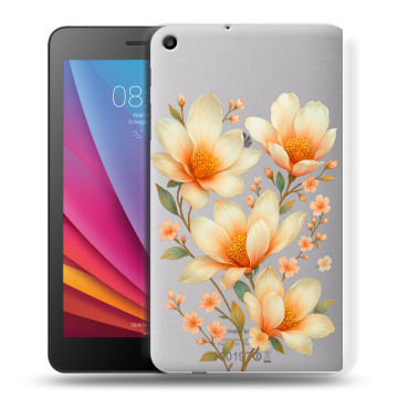 Силиконовый чехол на Huawei MediaPad T2 7.0 с принтом Цветы