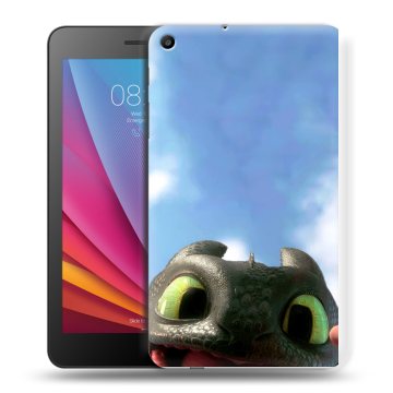 Силиконовый чехол на Huawei MediaPad T2 7.0 с принтом Как приручить дракона