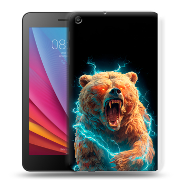 Силиконовый чехол на Huawei MediaPad T2 7.0 с принтом Медведь