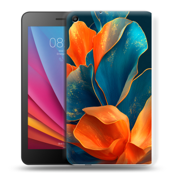 Силиконовый чехол на Huawei MediaPad T2 7.0 с принтом Цветы