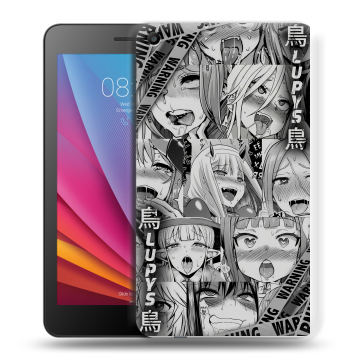 Силиконовый чехол на Huawei MediaPad T2 7.0 с принтом Ahegao Ахегао Аниме