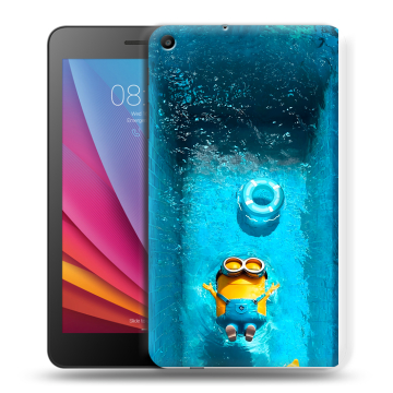 Силиконовый чехол на Huawei MediaPad T2 7.0 с принтом Миньоны Силиконовый чехол на Huawei MediaPad T2 7.0 с принтом Миньоны
