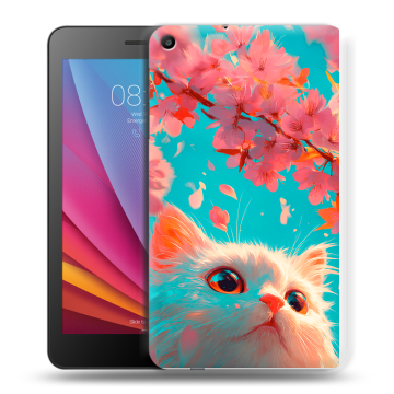 Силиконовый чехол на Huawei MediaPad T2 7.0 с принтом Красивый кот