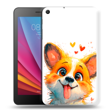 Силиконовый чехол на Huawei MediaPad T2 7.0 с принтом корги