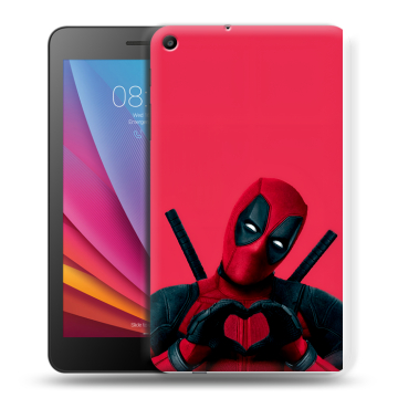 Силиконовый чехол на Huawei MediaPad T2 7.0 с принтом Дедпул Deadpool Силиконовый чехол на Huawei MediaPad T2 7.0 с принтом Дедпул Deadpool