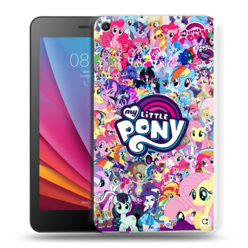 Силиконовый чехол на Huawei MediaPad T2 7.0 с принтом My little pony Дружба чудо