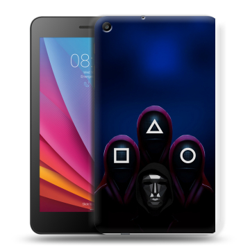 Силиконовый чехол на Huawei MediaPad T2 7.0 с принтом Игра Кальмара