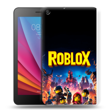 Силиконовый чехол на Huawei MediaPad T2 7.0 с принтом Roblox Роблокс