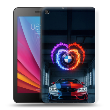 Силиконовый чехол на Huawei MediaPad T2 7.0 с принтом BMW БМВ