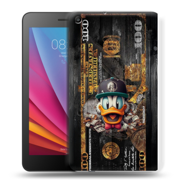 Силиконовый чехол на Huawei MediaPad T2 7.0 с принтом Дональд Дак Доллар