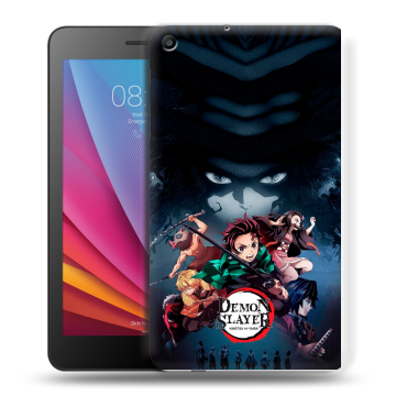Силиконовый чехол на Huawei MediaPad T2 7.0 с принтом Demon Slayer Клинок рассекающий демонов Силиконовый чехол на Huawei MediaPad T2 7.0 с принтом Demon Slayer Клинок рассекающий демонов