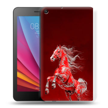 Силиконовый чехол на Huawei MediaPad T2 7.0 с принтом Новый год