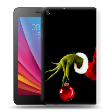 Силиконовый чехол на Huawei MediaPad T2 7.0 с принтом Новый год Гринч