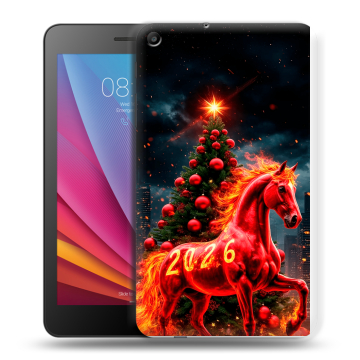 Силиконовый чехол на Huawei MediaPad T2 7.0 с принтом Новый год