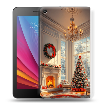 Силиконовый чехол на Huawei MediaPad T2 7.0 с принтом Новый год