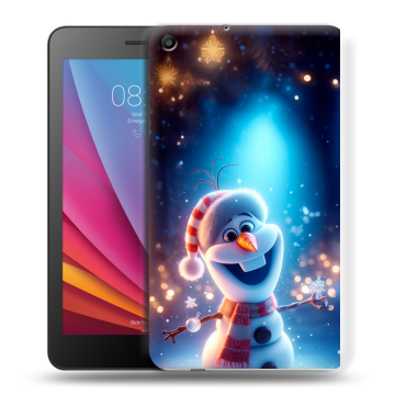 Силиконовый чехол на Huawei MediaPad T2 7.0 с принтом Новый год