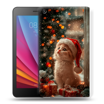 Силиконовый чехол на Huawei MediaPad T2 7.0 с принтом Новый год
