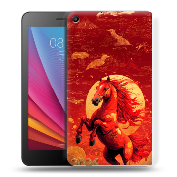 Силиконовый чехол на Huawei MediaPad T2 7.0 с принтом Новый год