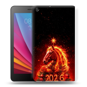 Силиконовый чехол на Huawei MediaPad T2 7.0 с принтом Новый год