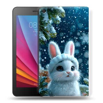 Силиконовый чехол на Huawei MediaPad T2 7.0 с принтом Новый год