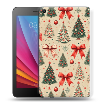 Силиконовый чехол на Huawei MediaPad T2 7.0 с принтом Новый год