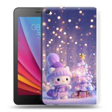 Силиконовый чехол на Huawei MediaPad T2 7.0 с принтом Новый год
