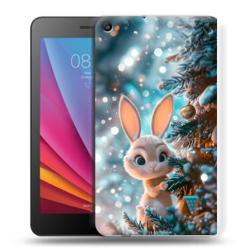 Силиконовый чехол на Huawei MediaPad T2 7.0 с принтом Новый год