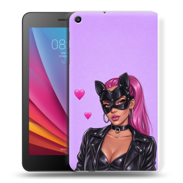 Силиконовый чехол на Huawei MediaPad T2 7.0 с принтом женский