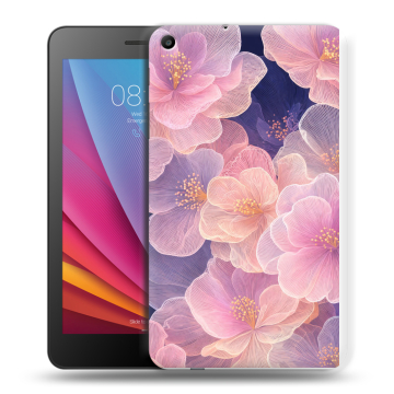 Силиконовый чехол на Huawei MediaPad T2 7.0 с принтом женский