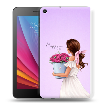 Силиконовый чехол на Huawei MediaPad T2 7.0 с принтом женский