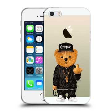 Пластиковый чехол на Iphone 5 с принтом Мишка Пластиковый чехол на Iphone 5 с принтом Мишка