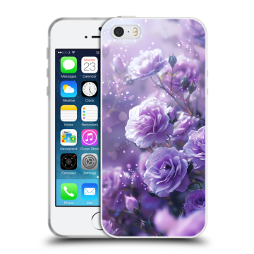 Пластиковый чехол на Iphone 5 с принтом Розы цветы Пластиковый чехол на Iphone 5 с принтом Розы цветы