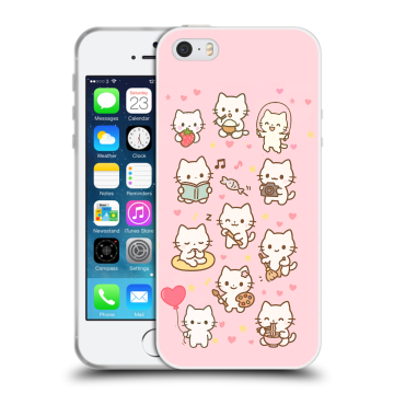 Пластиковый чехол на Iphone 5 с принтом Hello Kitty Хелоу Кити Пластиковый чехол на Iphone 5 с принтом Hello Kitty Хелоу Кити