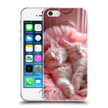 Пластиковый чехол на Iphone 5 с принтом котята котики Пластиковый чехол на Iphone 5 с принтом котята котики