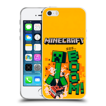 Пластиковый чехол на Iphone 5 с принтом Майнкрафт Minecraft Пластиковый чехол на Iphone 5 с принтом Майнкрафт Minecraft