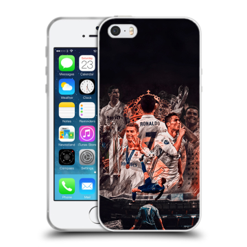 Пластиковый чехол на Iphone 5 с принтом Реал Роналдо Real Ronaldo