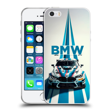 Пластиковый чехол на Iphone 5 с принтом БМВ BMW Пластиковый чехол на Iphone 5 с принтом БМВ BMW