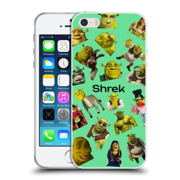 Пластиковый чехол на Iphone 5 с принтом Шрек Shrek