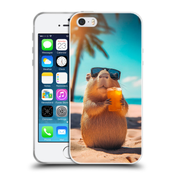 Пластиковый чехол на Iphone 5 с принтом Капибара