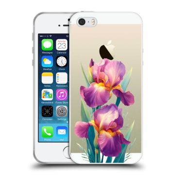 Пластиковый чехол на Iphone 5 с принтом Цветы орхидеи