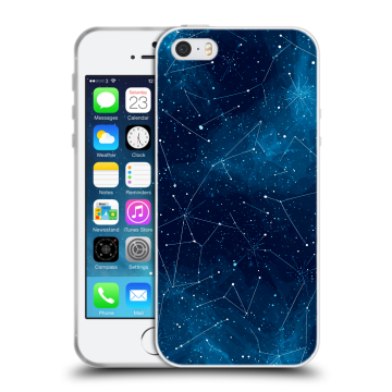 Пластиковый чехол на Iphone 5 с принтом Космос звезды
