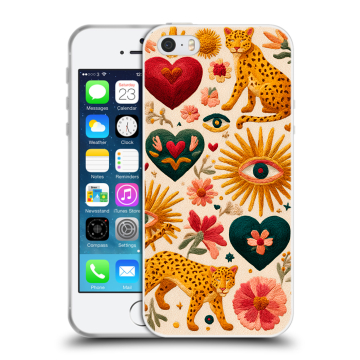Пластиковый чехол на Iphone 5 с принтом Модный принт