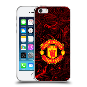 Пластиковый чехол на Iphone 5 с принтом Manchester United