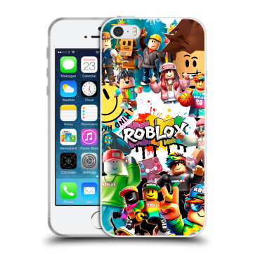 Пластиковый чехол на Iphone 5 с принтом Roblox Роблокс Пластиковый чехол на Iphone 5 с принтом Roblox Роблокс