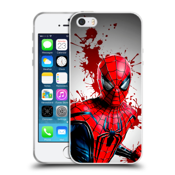 Пластиковый чехол на Iphone 5 с принтом Spiderman Человек паук Пластиковый чехол на Iphone 5 с принтом Spiderman Человек паук