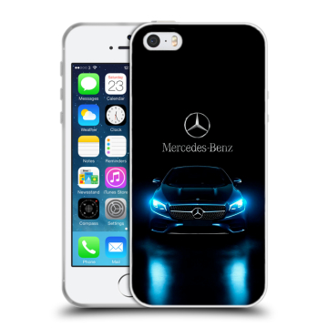 Пластиковый чехол на Iphone 5 с принтом Mercedes Мерседес