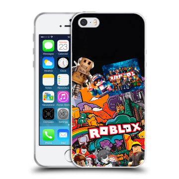 Пластиковый чехол на Iphone 5 с принтом Roblox Роблокс Пластиковый чехол на Iphone 5 с принтом Roblox Роблокс