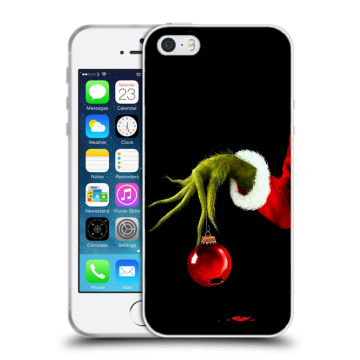 Пластиковый чехол на Iphone 5 с принтом Новый год Гринч