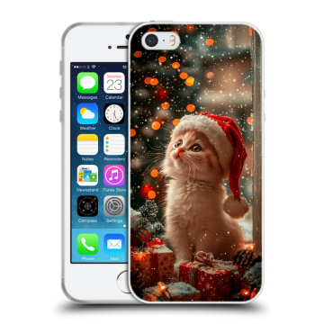 Пластиковый чехол на Iphone 5 с принтом Новый год