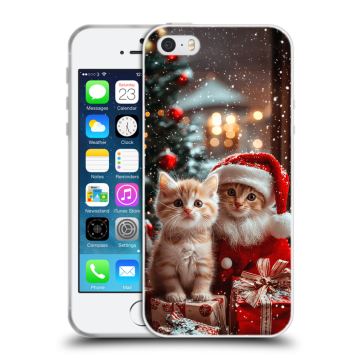 Пластиковый чехол на Iphone 5 с принтом Новый год